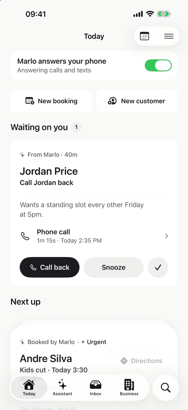 The Waiting on you cards on the Today screen