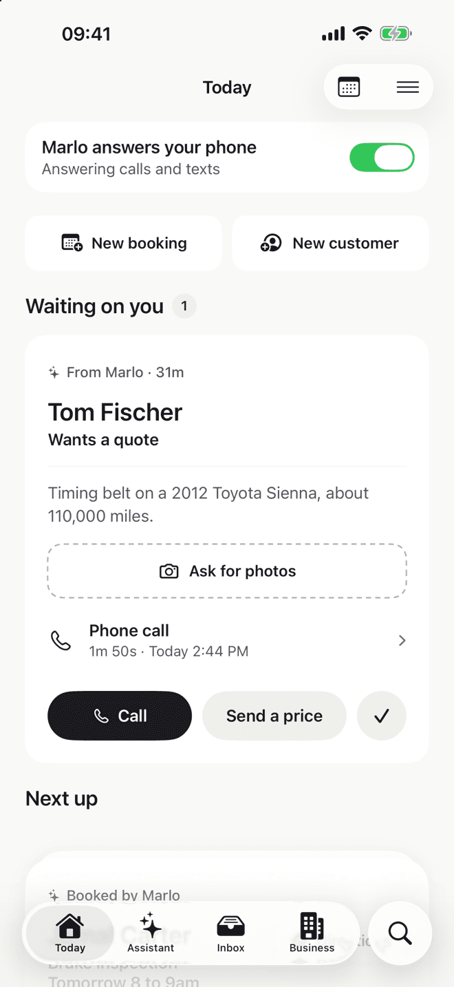 The Waiting on you cards on the Today screen