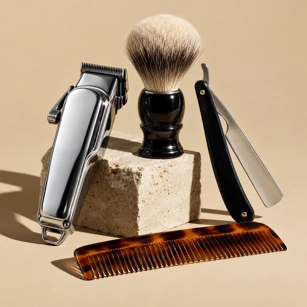 The tools of a barbershop business