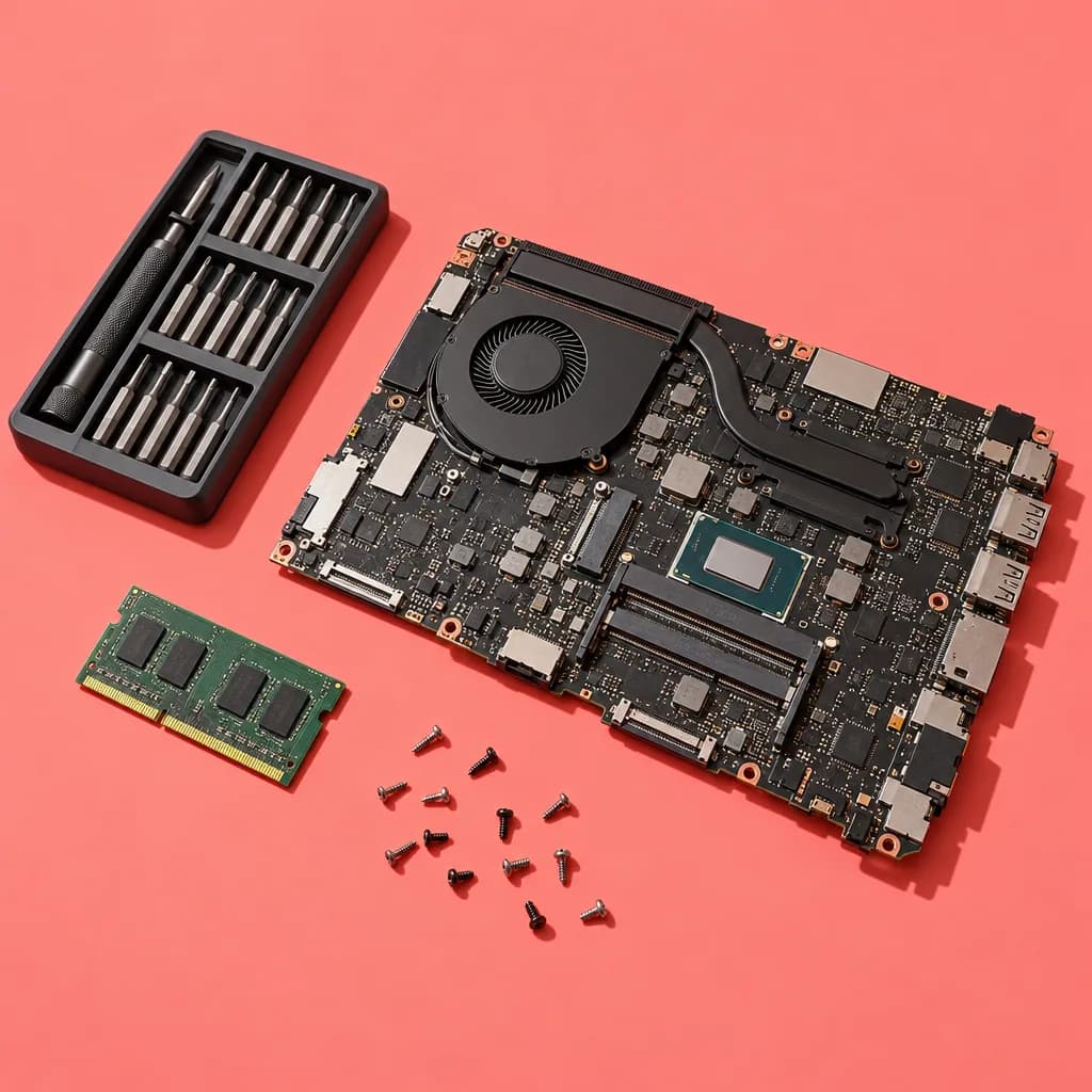 The tools of a computer repair business