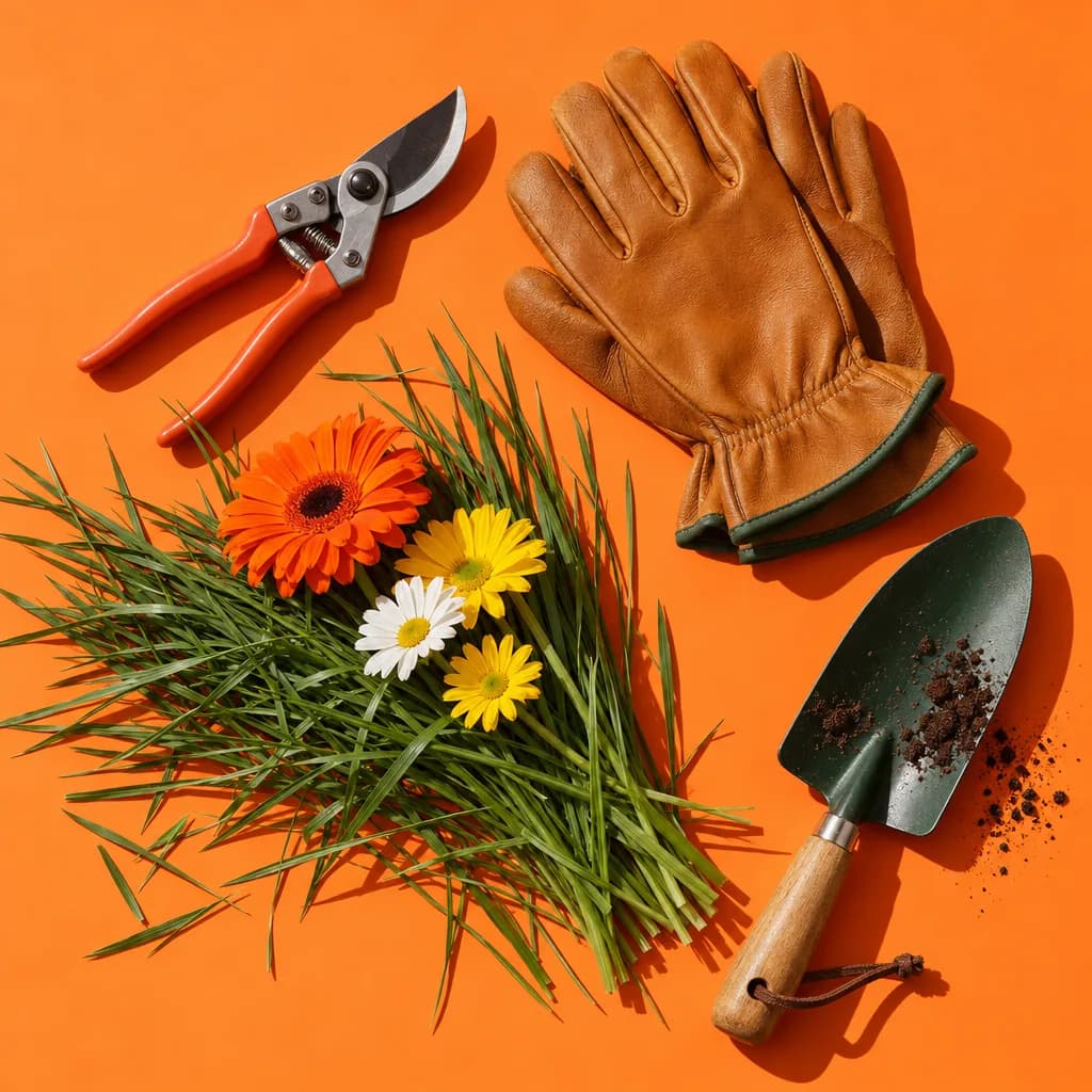 The tools of a landscaping business