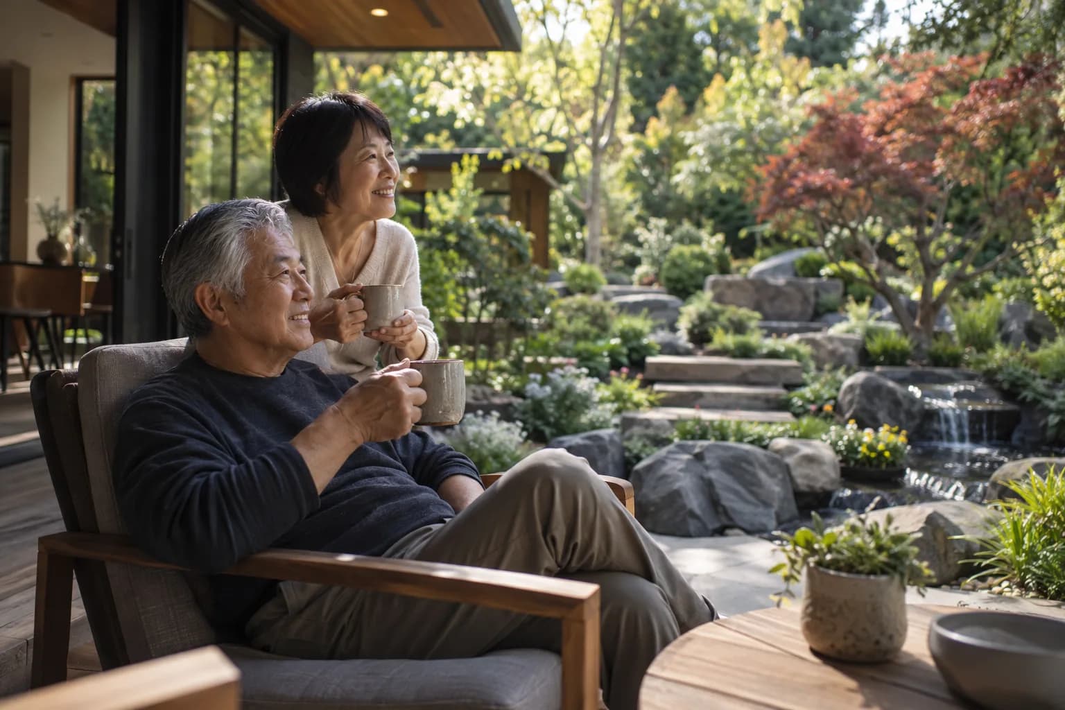 A landscaping customer on the phone