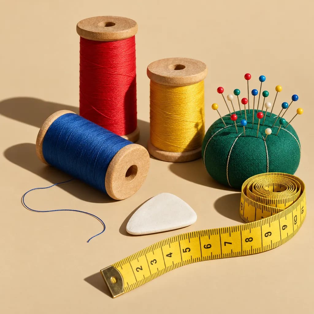 The tools of a tailoring business