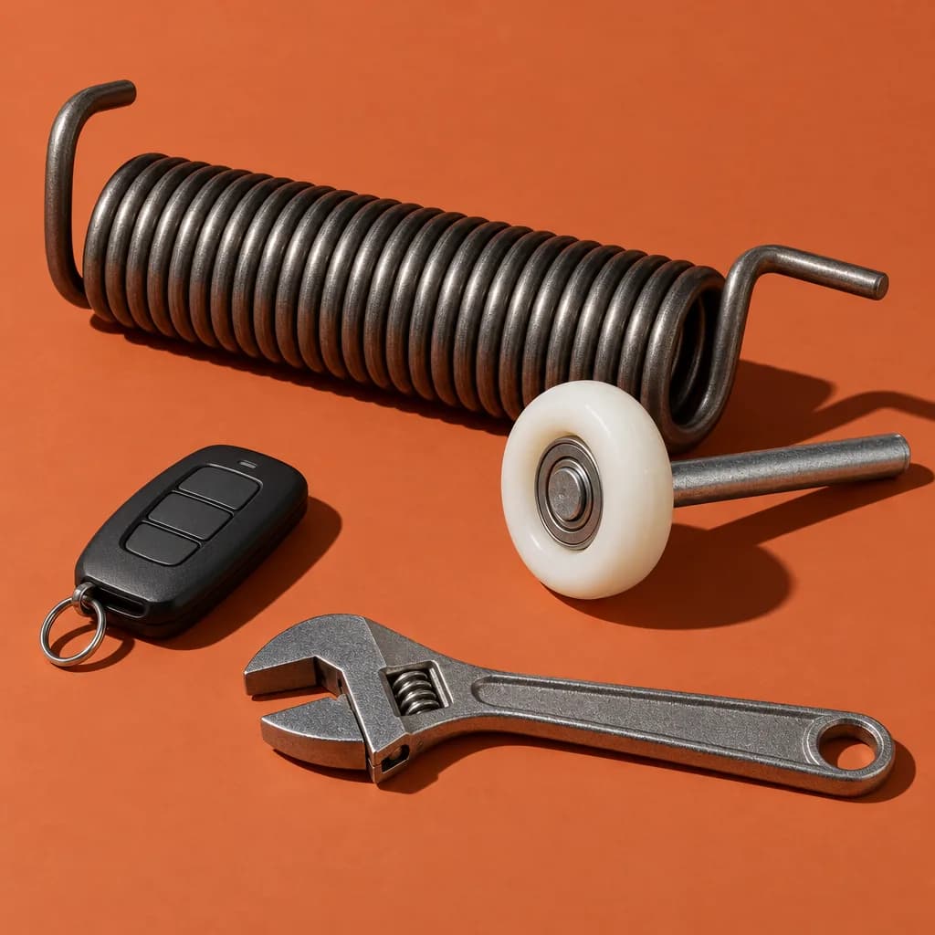 The tools of a garage door business