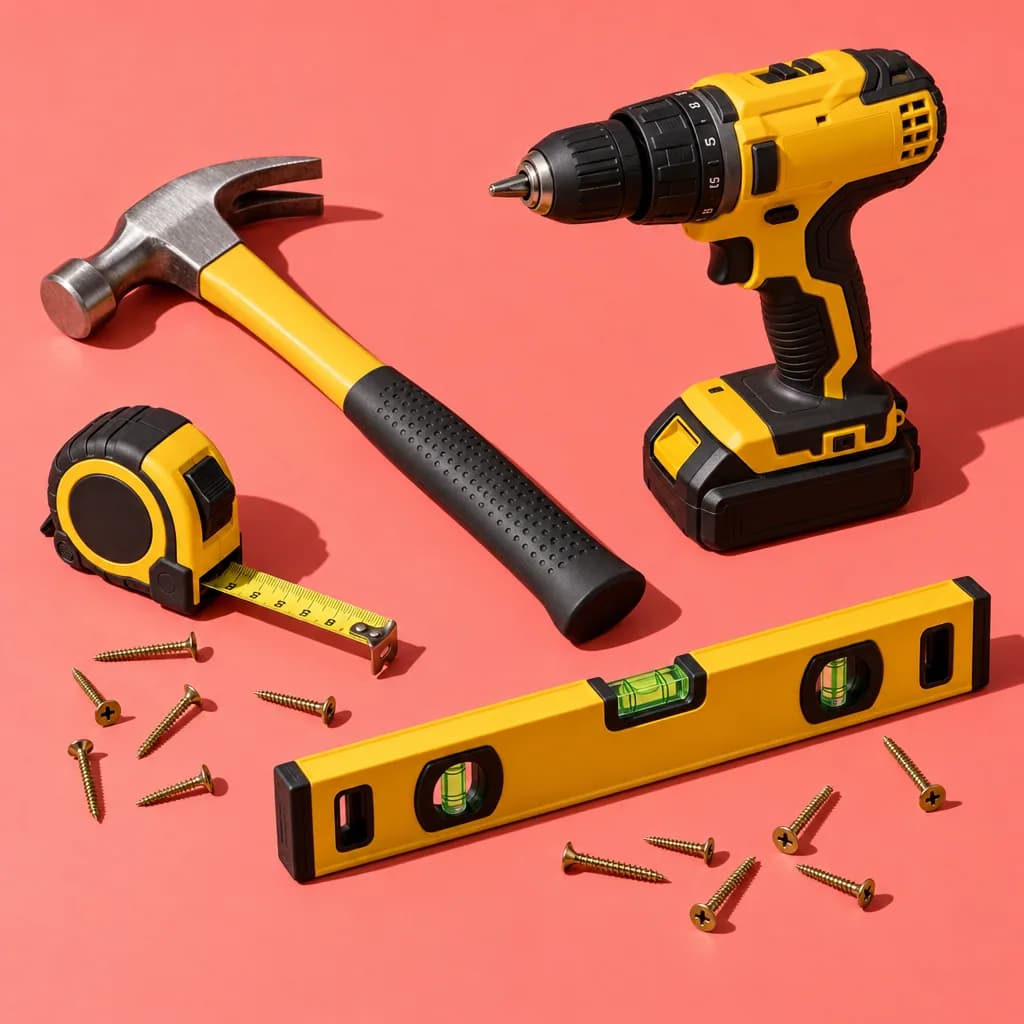 The tools of a handyman business