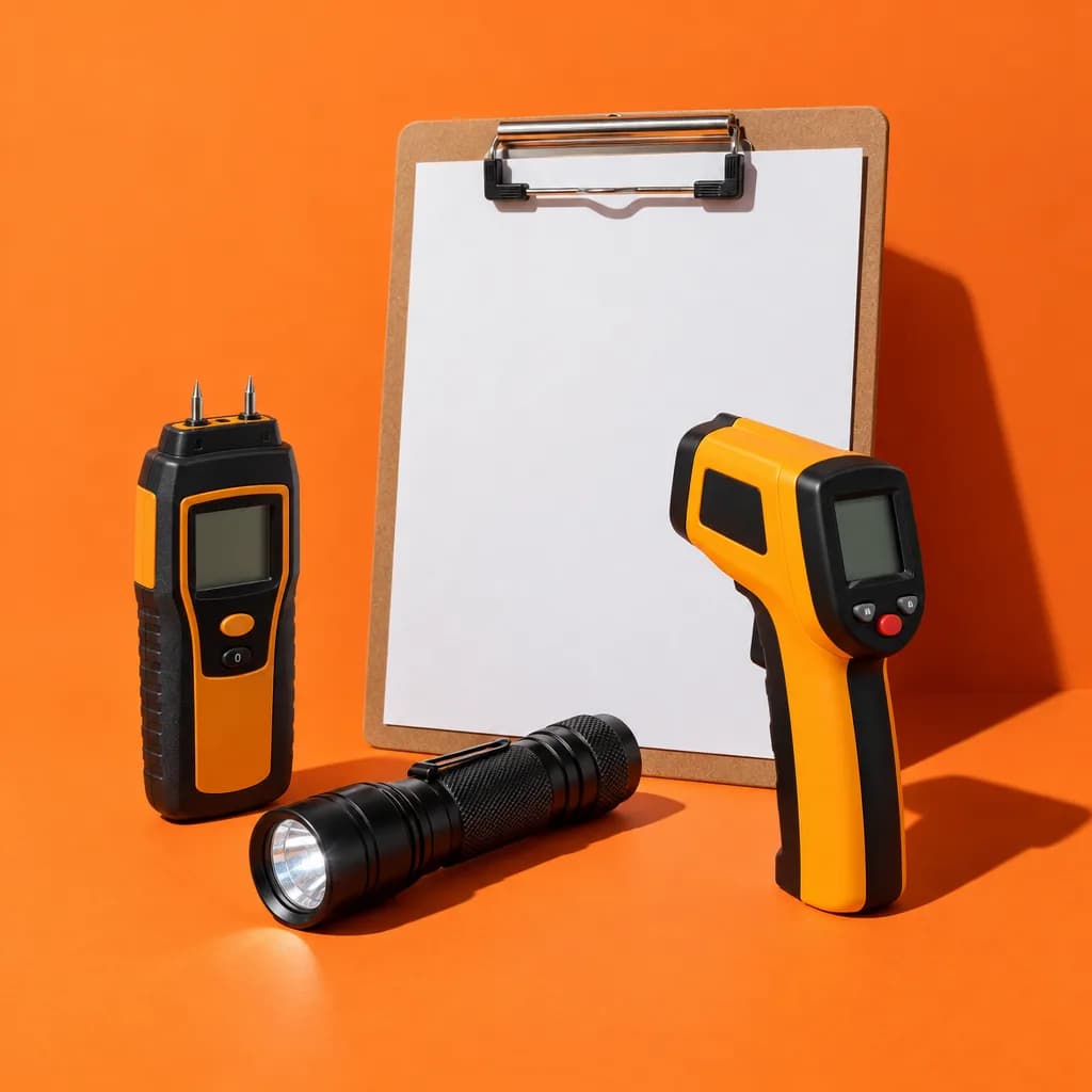 The tools of a home inspection business