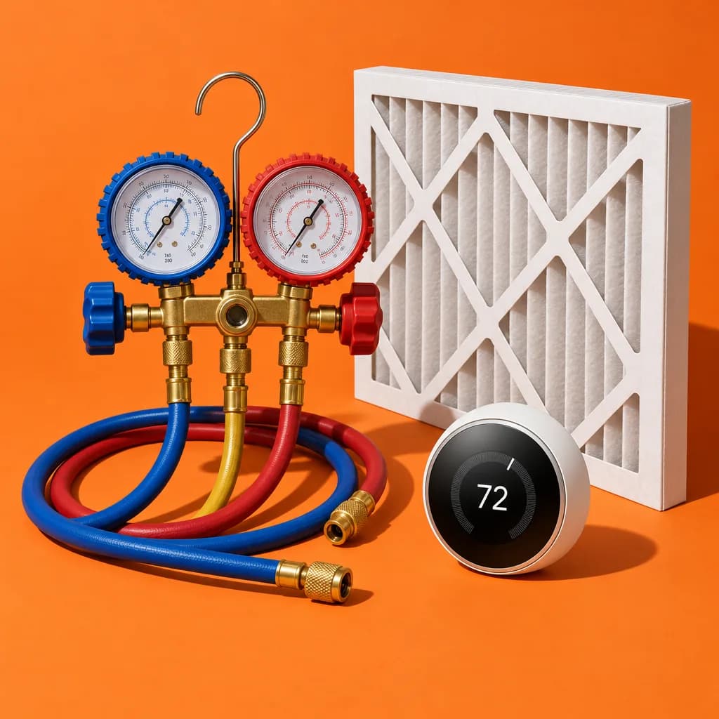 The tools of a HVAC business