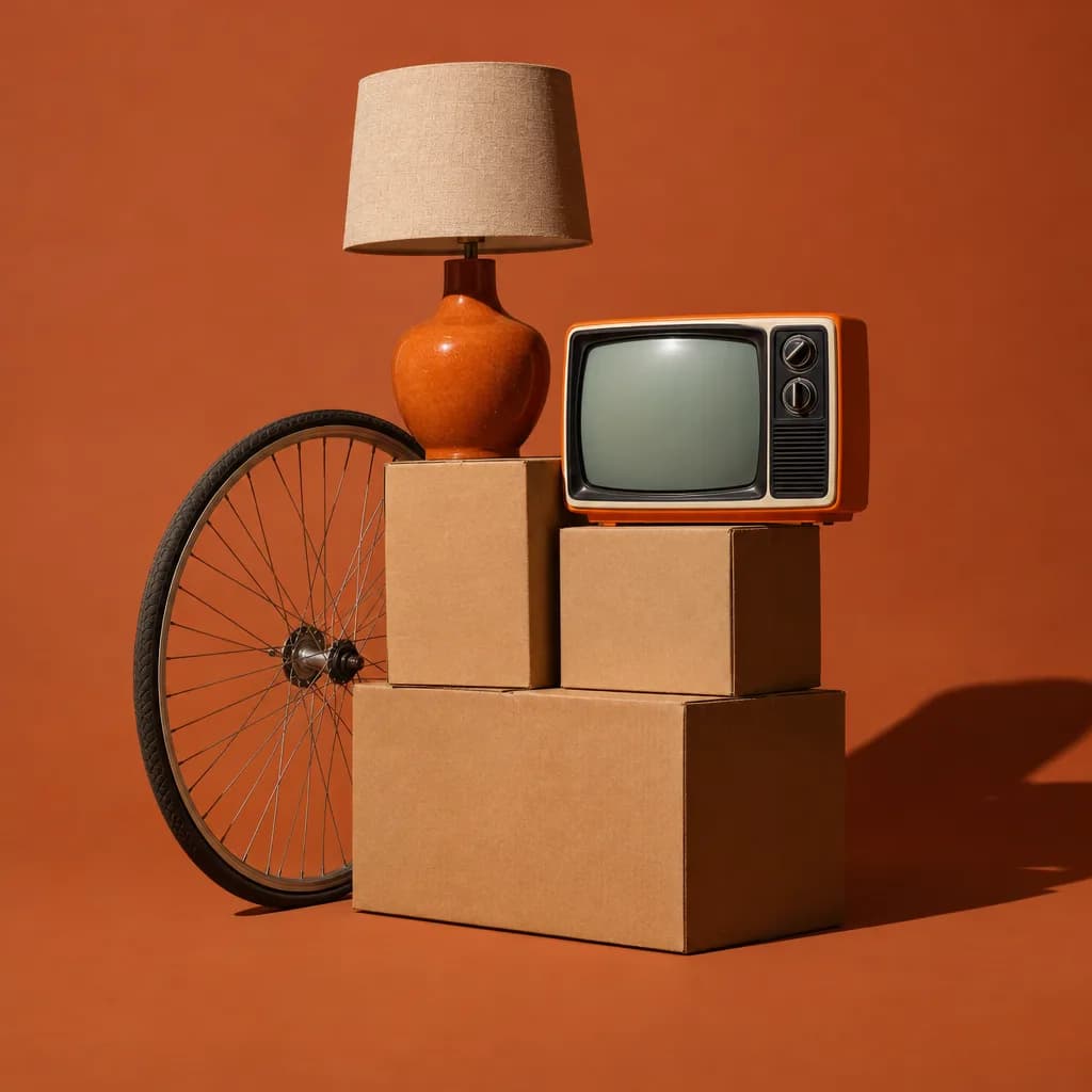 The tools of a junk removal business