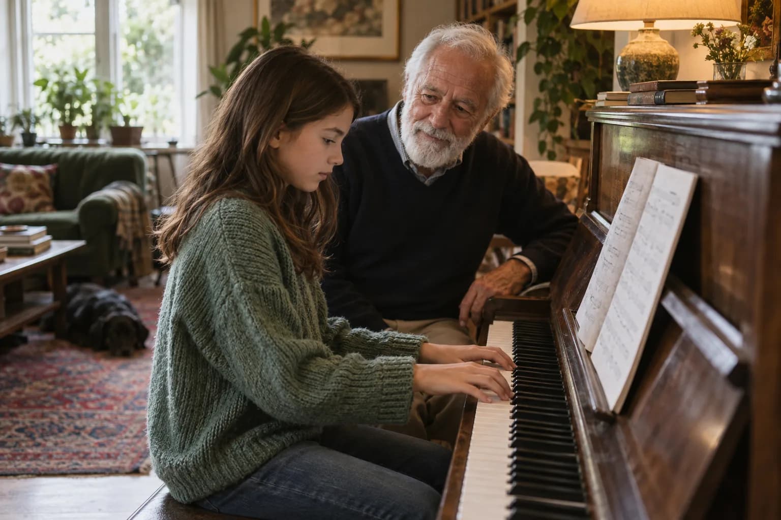 A music lessons pro at work