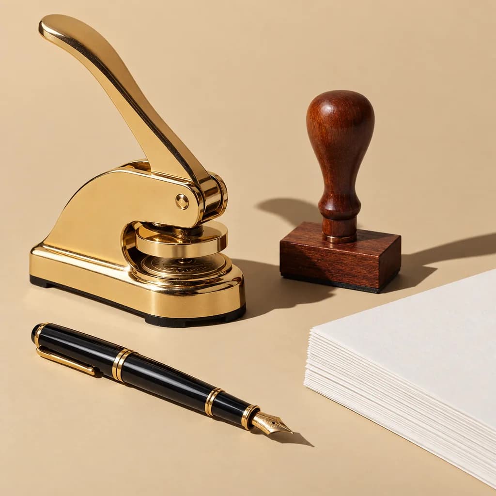 The tools of a notary business