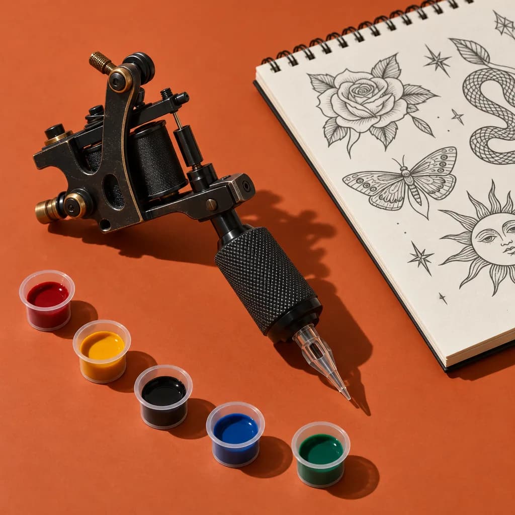 The tools of a tattoo business